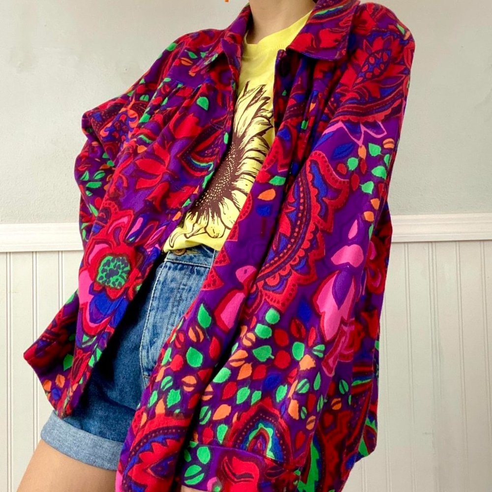 Colorful Statement Piece Jacket - image 4